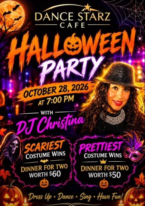 Halloween Party at Dance Starz Cafe on October 28