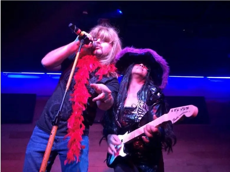 Live on stage